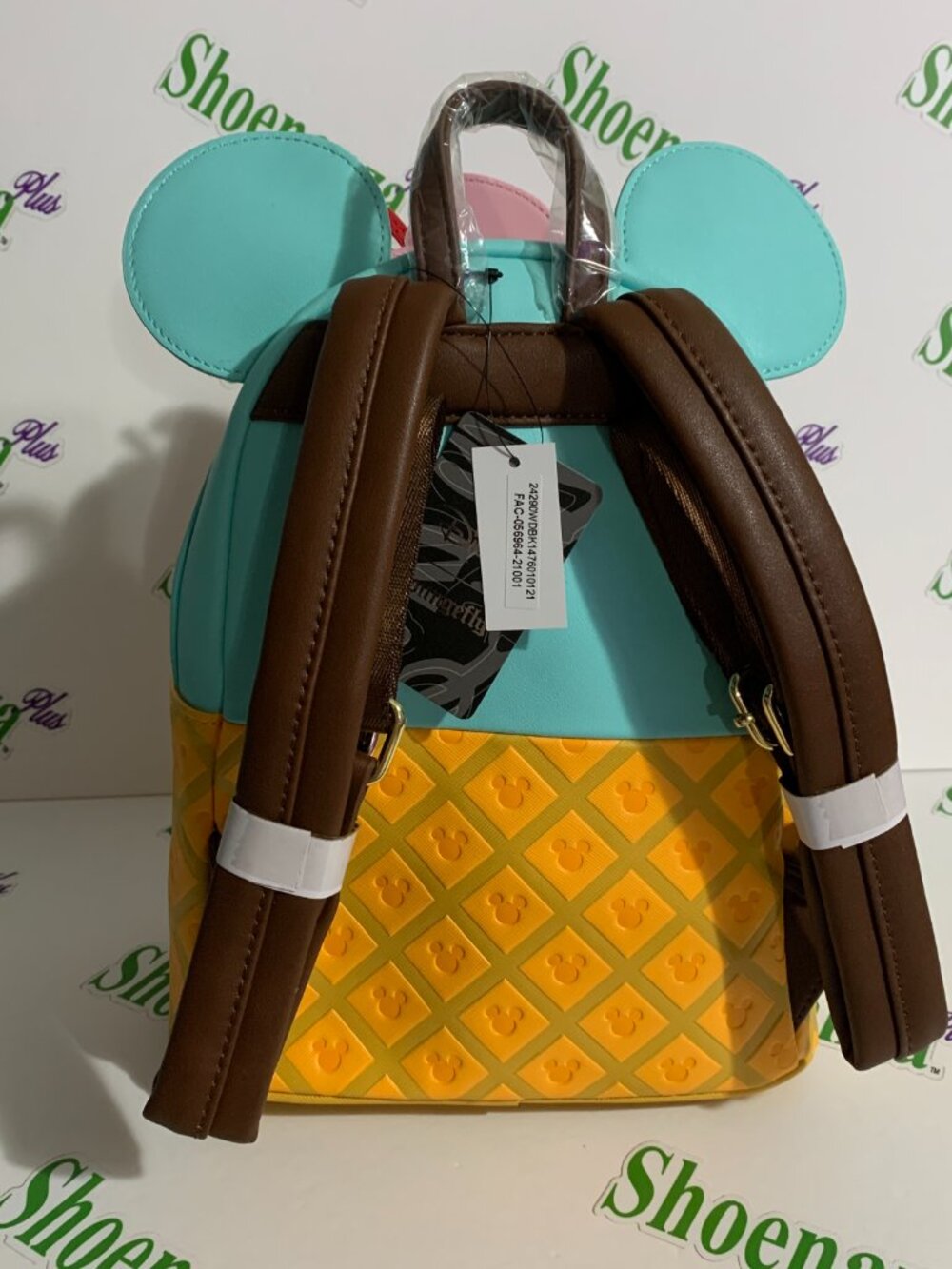 Loungefly Mini Backpack Disney Mickey Minnie Ears Sweets Ice Cream Sundae Bag - Picture 4 of 8